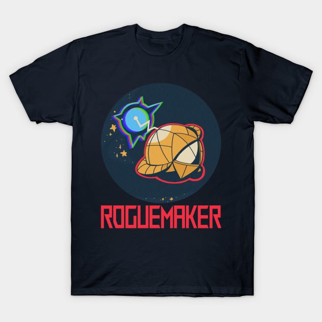 ROGUEMAKER Logo + Title T-Shirt by ROGUEMAKER: A Science Fiction Podcast